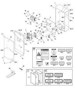 Part Location Diagram of 705954 Briggs and Stratton Door